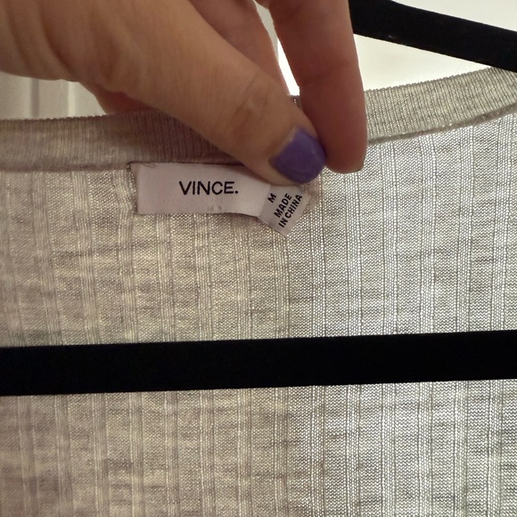 Vince grey Textured Knit Top - Picture 2 of 3
